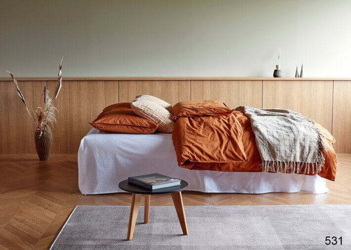 CANAPE CONVERTIBLE DESIGN SCANDINAVE PIETEMENT CHENE - 40 COULEURS AU CHOIX - ASLAK PAR INNOVATION LIVING