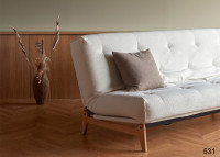 CANAPE CONVERTIBLE DESIGN SCANDINAVE PIETEMENT CHENE - 40 COULEURS AU CHOIX - ASLAK PAR INNOVATION LIVING