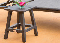SET DE 2 TABOURETS OU TABLES D'APPOINT EN ALUMINIUM GRIS TAUPE OU BLANC - MESSINA PAR GARDEN ART