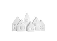 VILLAGE LUMINEUX EN POLYETHYLENE ROUGE OU BLANC - KUUSI PAR SLIDE