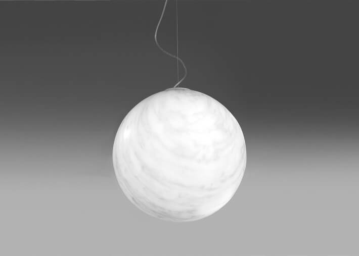 SUSPENSION FORME SPHERE EFFET MARBRE 3 TAILLES - MINERAL PAR SLIDE