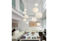 SUSPENSION FORME SPHERE EFFET MARBRE 3 TAILLES - MINERAL PAR SLIDE