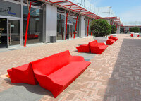 CANAPE DESIGN EN POLYETHYLENE 13 COULEURS AU CHOIX - KAMI YON PAR MARC SANDLER - SLIDE