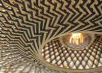APPLIQUE MODERNE AU DESIGN NATUREL AVEC BRAS ORIENTABLE EN BAMBOU TRESSE - BALI 3 PAR GOOD&MOJO