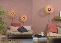 APPLIQUE DESIGN FORME SOLEIL EN BAMBOU NATUREL Ø 40 ou 50  - BROMO PAR GOOD&MOJO