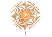 APPLIQUE DESIGN FORME SOLEIL EN BAMBOU NATUREL Ø 40 ou 50  - BROMO PAR GOOD&MOJO