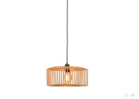 SUSPENSION FORME SPHERIQUE EN BAMBOU NATUREL Ø 40 ou 60 - BROMO PAR GOOD&MOJO