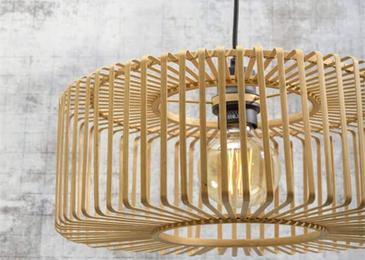SUSPENSION FORME SPHERIQUE EN BAMBOU NATUREL Ø 40 ou 60 - BROMO PAR GOOD&MOJO