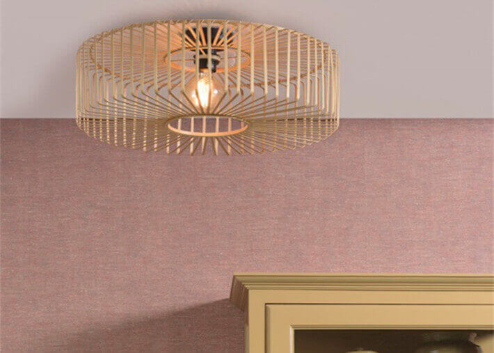 PLAFONNIER FORME SPHERIQUE EN BAMBOU NATUREL Ø 40 ou 60 - BROMO PAR GOOD&MOJO