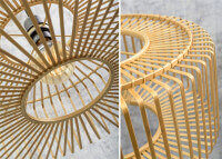 PLAFONNIER FORME SPHERIQUE EN BAMBOU NATUREL Ø 40 ou 60 - BROMO PAR GOOD&MOJO