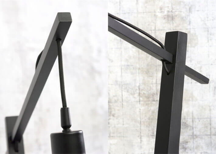LAMPADAIRE MODERNE ET CHALEUREUX FORME SPHERIQUE EN BAMBOU NATUREL OU NOIR H176 - CANGO PAR GOOD&MOJO