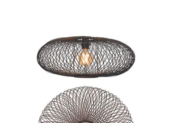 LAMPADAIRE MODERNE ET CHALEUREUX FORME SPHERIQUE EN BAMBOU NATUREL OU NOIR H176 - CANGO PAR GOOD&MOJO