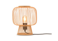 LAMPE A POSER MODERNE ET CHALEUREUSE EN BAMBOU NATUREL OU NOIR - CANGO PAR GOOD&MOJO