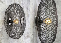 APPLIQUE MURALE ORIGINALE ET TENDANCE EN BAMBOU NATUREL OU NOIR - CANGO PAR GOOD&MOJO