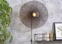 APPLIQUE MURALE ORIGINALE ET TENDANCE EN BAMBOU NATUREL OU NOIR - CANGO PAR GOOD&MOJO