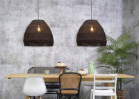 SUSPENSION TENDANCE ET ORIGINALE EN JUTE NATUREL OU NOIR - IGUAZU PAR GOOD&MOJO