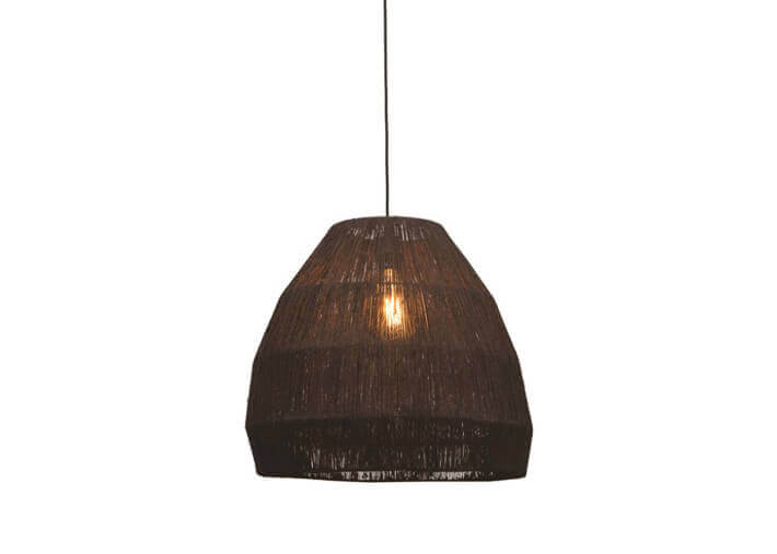 SUSPENSION TENDANCE ET ORIGINALE EN JUTE NATUREL OU NOIR - IGUAZU PAR GOOD&MOJO