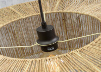 LAMPADAIRE EN BAMBOU ORIENTABLE AVEC ABAT-JOUR SPHERIQUE EN JUTE NATUREL - IGUAZU PAR GOOD&MOJO
