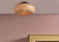 PLAFONNIER ORIGINAL EN BAMBOU TRESSE NATUREL BLANC ET NOIR 2 TAILLES - PALAWAN PAR GOOD&MOJO