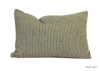 COUSSIN DE JARDIN 40*60 EN POLYPROPYLENE BLEU KAKI BEIGE ARONA PAR ANGEL DES MONTAGNES