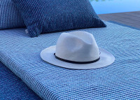 MATELAS DE JARDIN 1 OU 2 PLACES EN POLYPROPYLENE BLEU KAKI OU BEIGE - ARONA PAR ANGEL DES MONTAGNES