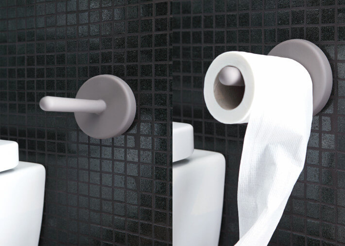 PORTE PAPIER TOILETTE MURALE PORTARO