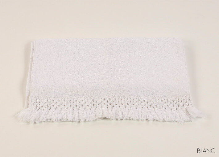SERVIETTE DE TOILETTE OU DRAP DE BAIN EN COTON BLANC SABLE OU GRIS - CARINE PAR HOUSE IN STYLE