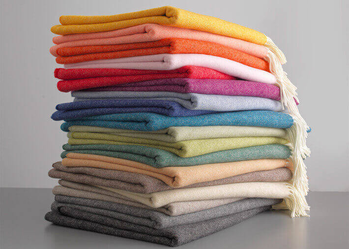 PLAID EN LAINE 100% DE HAUTE QUALITE FINITION FRANGES 130x200 - 25 COLORIS AU CHOIX - BOSTON PAR EAGLE PRODUCTS