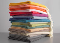 PLAID EN LAINE 100% DE HAUTE QUALITE FINITION FRANGES 130x200 - 25 COLORIS AU CHOIX - BOSTON PAR EAGLE PRODUCTS