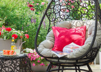 Coussin Tony 60 x 40 cm en polyester et coton