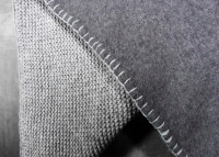 PLAID REVERSIBLE GRIS EN LAINE ANGORA ET CACHEMIRE TOSCANA PAR MIKMAX