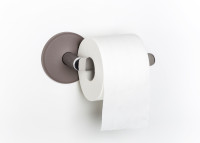 PORTE PAPIER TOILETTE DESIGN EN ACIER CHROME ET GEL POLYURETHANE DE COULEUR APP R PAR GEELLI