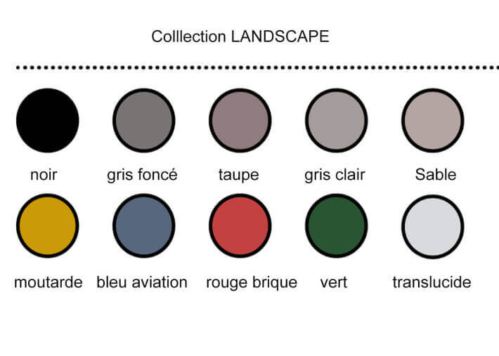 POT DE RANGEMENT POUR BUREAU OU SALLE DE BAIN 12 COULEURS LANDSCAPE TRAY PAR GEELLI