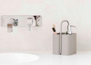 DISTRIBUTEUR DE SAVON OU GEL DESINFECTANT EN POLYURETHANE COLORE - SOAP PLY PAR GEELLI