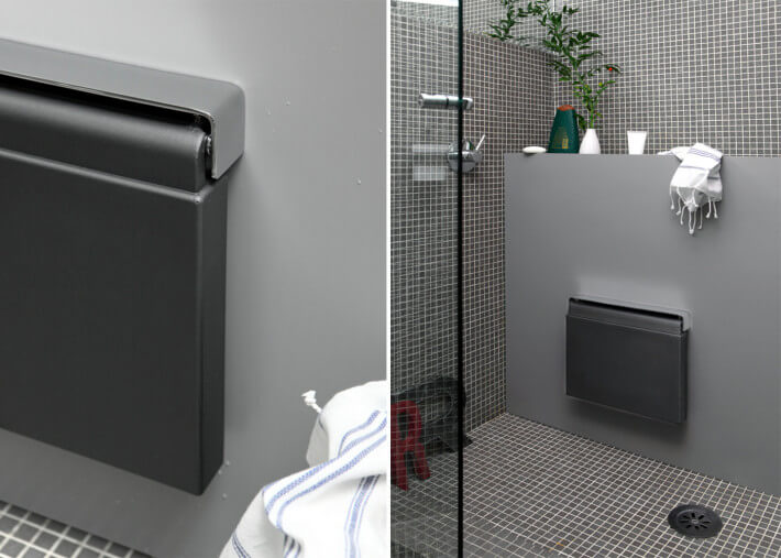 ASSISSE  DE DOUCHE MURALE DESIGN QUADRA