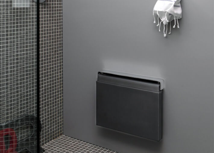 ASSISSE  DE DOUCHE MURALE DESIGN QUADRA