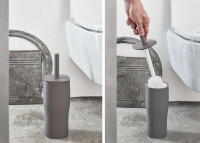 PORTE BALAI DE TOILETTE WC MURAL DESIGN GRACE 