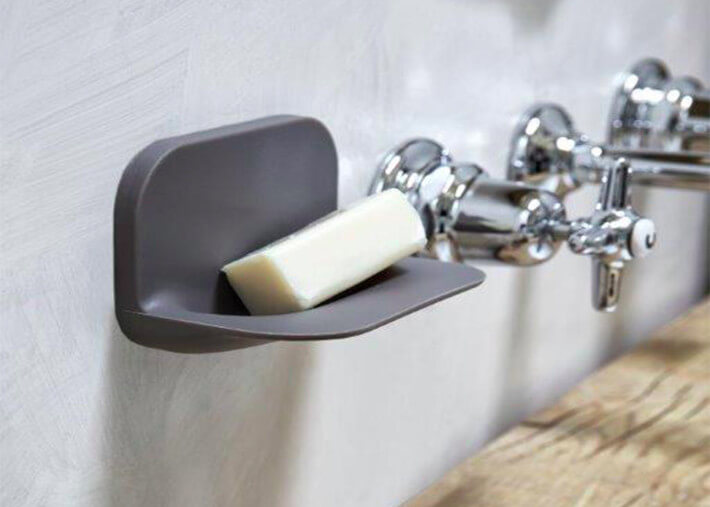 PORTE SAVON MURAL EN SILICONE PH PAR GEELLI