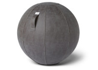 POUF BALLON SWISS BALL EN VELOURS BLEU JAUNE VERT BORDEAUX OU GRIS 2 TAILLES - VLUV BOL VARM
