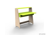PETIT BUREAU ENFANT EVOLUTIF AVEC OU SANS ETAGERES DE RANGEMENT - ASYMETRY PAR MATHY BY BOLS