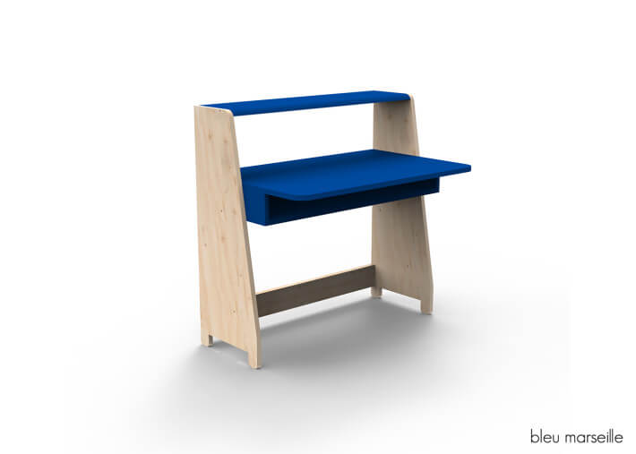 PETIT BUREAU ENFANT EVOLUTIF AVEC OU SANS ETAGERES DE RANGEMENT - ASYMETRY PAR MATHY BY BOLS