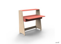 PETIT BUREAU ENFANT EVOLUTIF AVEC OU SANS ETAGERES DE RANGEMENT - ASYMETRY PAR MATHY BY BOLS