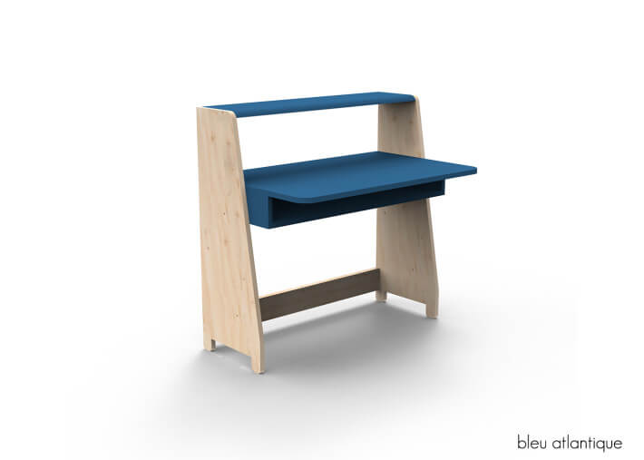 PETIT BUREAU ENFANT EVOLUTIF AVEC OU SANS ETAGERES DE RANGEMENT - ASYMETRY PAR MATHY BY BOLS