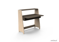 PETIT BUREAU ENFANT EVOLUTIF AVEC OU SANS ETAGERES DE RANGEMENT - ASYMETRY PAR MATHY BY BOLS