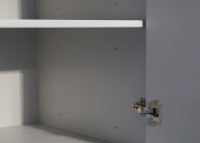 ARMOIRE 2 PORTES AVEC PENDERIE ET 6 ETAGERES - 26 COLORIS ET PIEDS EN BOULEAU - MADAVIN PAR MATHY BY BOLS