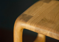 TABOURET DE BAR ORIGINAL EN BOIS DE CHENE OU NOYER - 5 HAUTEURS - FLUX PAR SZYSZKA DESIGN