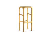 TABOURET DE BAR ORIGINAL EN BOIS DE CHENE OU NOYER - 5 HAUTEURS - FLUX PAR SZYSZKA DESIGN