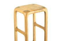 TABOURET DE BAR ORIGINAL EN BOIS DE CHENE OU NOYER - 5 HAUTEURS - FLUX PAR SZYSZKA DESIGN