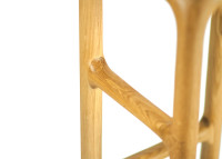 TABOURET DE BAR ORIGINAL EN BOIS DE CHENE OU NOYER - 5 HAUTEURS - FLUX PAR SZYSZKA DESIGN
