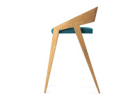 CHAISE HAUTE - CHAISE DE BAR EN BOIS ET TEXTILE COLORE - PIKO PAR SZYSZKA DESIGN